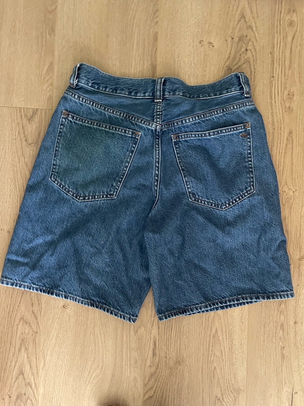 Madewell Blue High-Waist Denim Shorts (26) - Picture 2 of 4